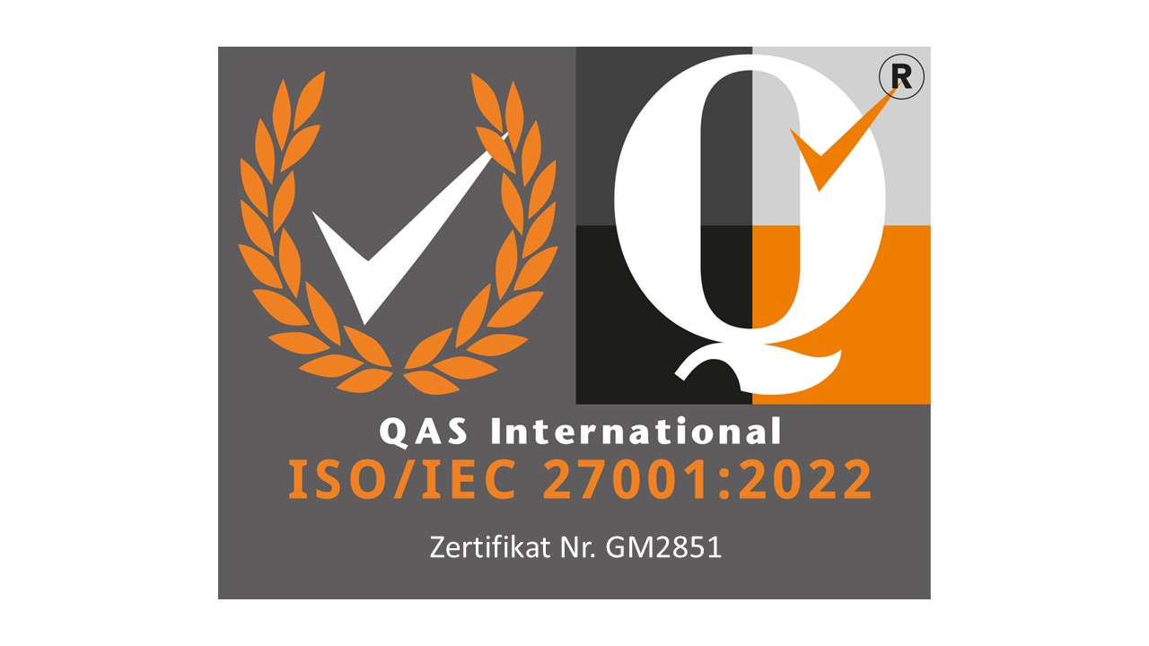 ISO 27001 zertifiziert
